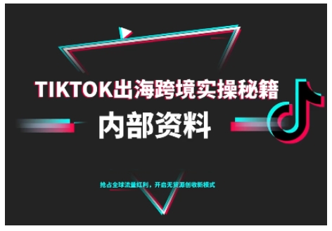 TikTok跨境电商0-1搭建运营，TK出海跨境实操秘籍（10月更新）——豪客资源创业项目网-豪客资源_豪客资源库