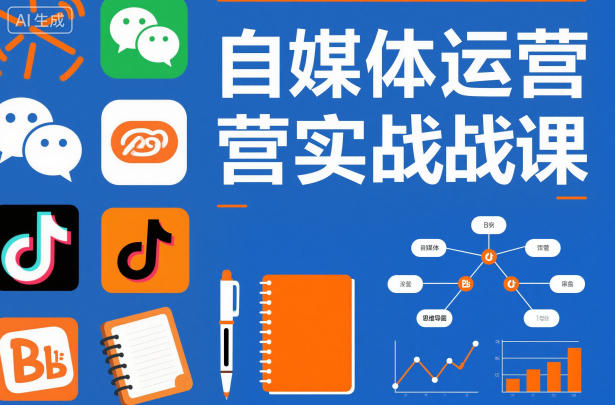 自媒体运营实战课，掌握一套系统的自媒体运营底层方法论，成为优秀的内容创作者——豪客资源创业项目网-豪客资源_豪客资源库