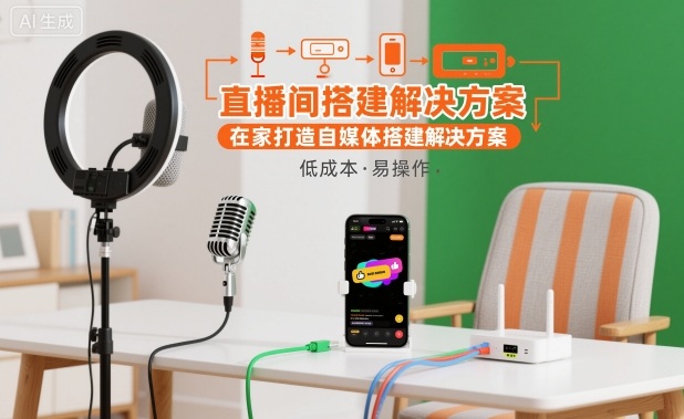 直播间搭建解决方案,在家打造自媒体搭建解决方案——豪客资源创业项目网-豪客资源_豪客资源库