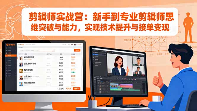 （16347期）剪辑师实战营：新手到专业剪辑师思维突破与能力，实现技术提升与接单变现_豪客资源创业项目网-豪客资源_豪客资源库