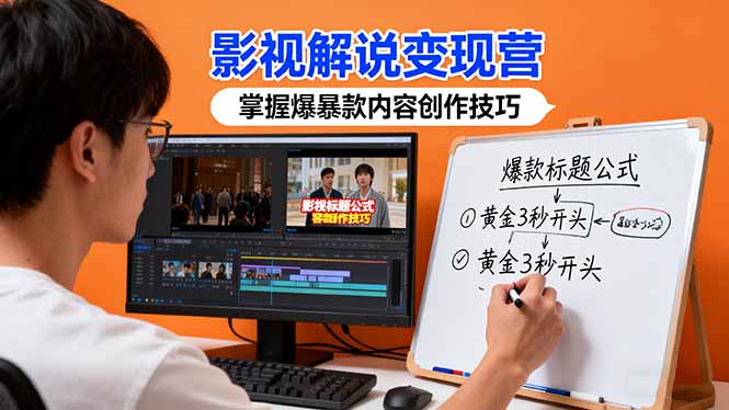 (16348期)影视解说变现营:通过30+实战案例爆款内容创作技巧,掌握影视解说盈利密码_豪客资源创业项目网-豪客资源_豪客资源库