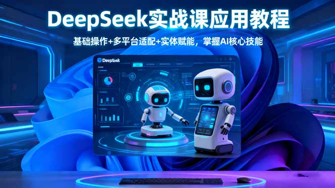 （16391期）DeepSeek实战课应用教程、基础操作+多平台适配+实体赋能，掌握AI核心技能_豪客资源创业项目网-豪客资源_豪客资源库