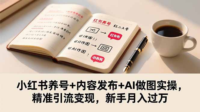 (16498期)小红书养号+内容发布+AI做图实操,精准引流变现,新手月入过万_豪客资源创业项目网-豪客资源_豪客资源库