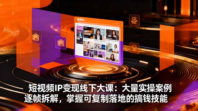 （16410期）短视频IP变现线下大课：大量实操案例逐帧拆解，掌握可复制落地的搞钱技能_豪客资源创业项目网-豪客资源_豪客资源库