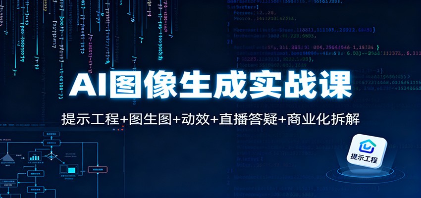 AI图像生成实战课：提示工程+图生图+动效+直播答疑+商业化拆解_豪客资源创业网-豪客资源_豪客资源库