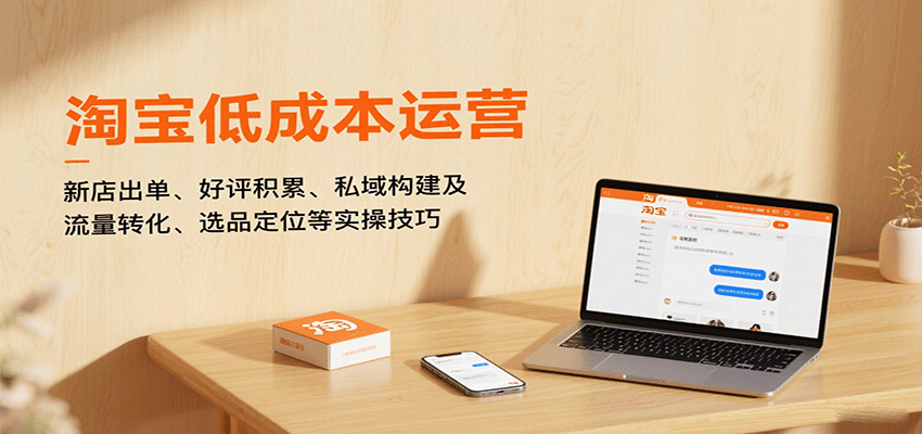 淘宝低成本运营,新店出单、好评积累、私域构建及流量转化、选品定位等(更新10月)_豪客资源创业网-豪客资源_豪客资源库