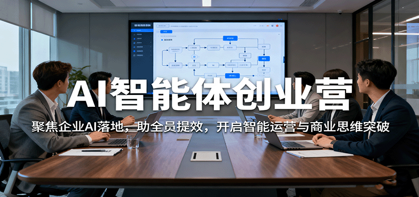 AI智能体创业营：聚焦企业AI落地，助全员提效，开启智能运营与商业思维突破_豪客资源创业网-豪客资源_豪客资源库