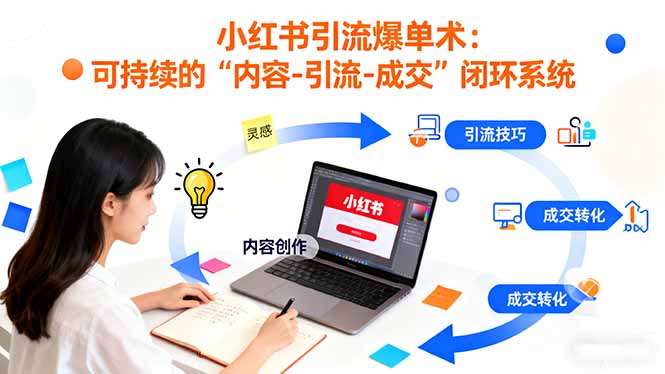 (16362期)小红书引流爆单术:构建一套低成本 可持续的“内容-引流-成交”闭环系统_豪客资源创业项目网-豪客资源_豪客资源库