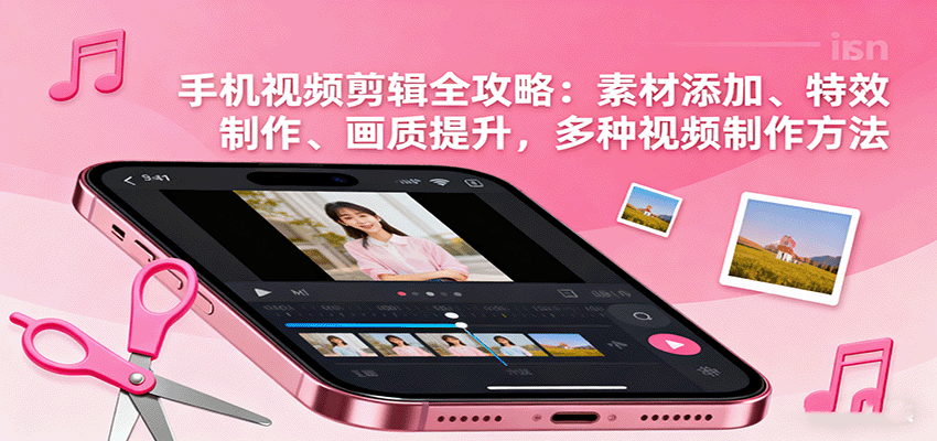 手机视频剪辑全攻略:素材添加、特效制作、画质提升,多种视频制作方法_豪客资源创业网-豪客资源_豪客资源库