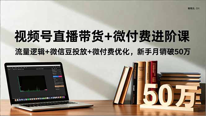 （16684期）视频号直播带货+微付费进阶课：流量逻辑+微信豆投放+微付费优化，新手月销破50万_豪客资源创业项目网-豪客资源_豪客资源库