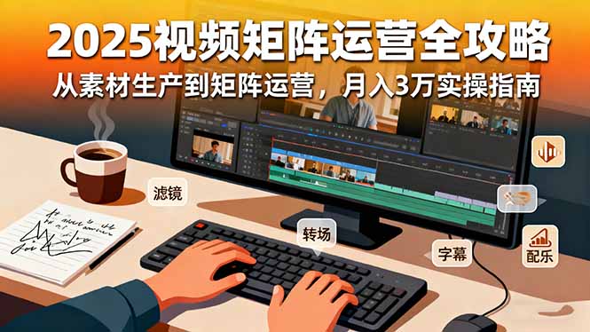 （16333期）2025短视频矩阵运营全攻略：从素材生产到矩阵运营，月入3万实操指南_豪客资源创业项目网-豪客资源_豪客资源库