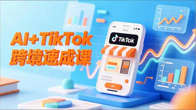 (16745期)AI+TikTok跨境速成课,智能翻译、店铺定位、流程拆解,7天高效上线运营_豪客资源创业项目网-豪客资源_豪客资源库