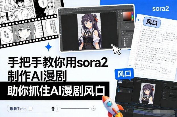 手把手教你用sora2制作AI漫剧,助你抓住AI漫剧风口——豪客资源创业项目网-豪客资源_豪客资源库