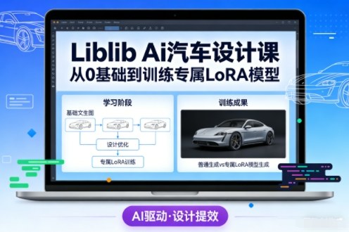 图片[1]-Liblib Ai汽车设计课，从0基础文生图，到教你训练专属设计和风格LoRA模型——豪客资源创业项目网-豪客资源