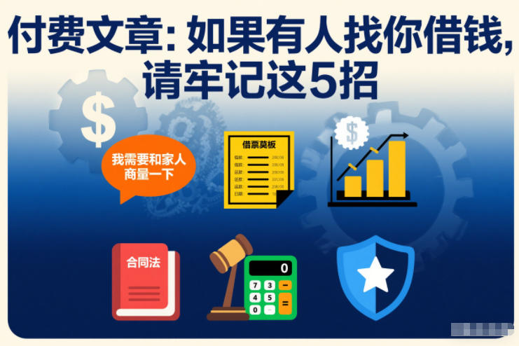 付费文章：如果有人找你借钱，请牢记这5招——豪客资源创业项目网-豪客资源_豪客资源库