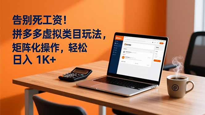 (16943期)告别死工资!拼多多虚拟类目玩法,矩阵化操作,轻松日入 1K+_豪客资源创业项目网-豪客资源_豪客资源库