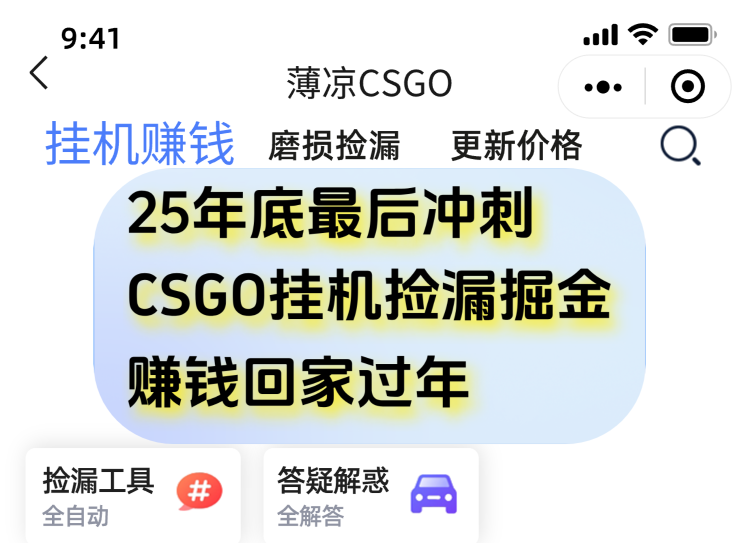 （16735期）12月年底抓紧最后一个月，用CSGO游戏挂机捡漏掘金赚钱掘金，一部手机轻松日入500+_豪客资源创业项目网-豪客资源_豪客资源库