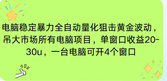 (16737期)电脑EA策略挂机项目单窗口收益20-30u,单电脑可挂5-10个窗口收益稳健4位数_豪客资源创业项目网-豪客资源_豪客资源库