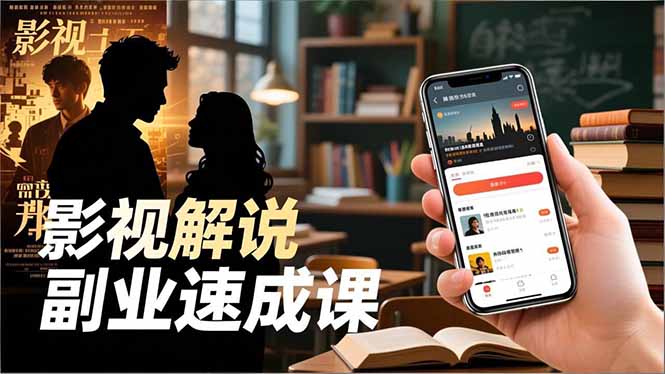 (16740期)Tk影视解说副业速成课,软件安装、全流程实操、爆款预设,新手两周变现_豪客资源创业项目网-豪客资源_豪客资源库