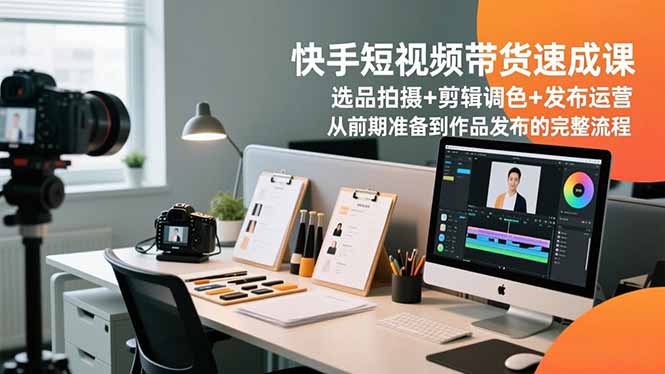 (16752期)快手短视频带货速成课,选品拍摄+剪辑调色+发布运营,从前期准备到作品发布的完整流程_豪客资源创业项目网-豪客资源_豪客资源库