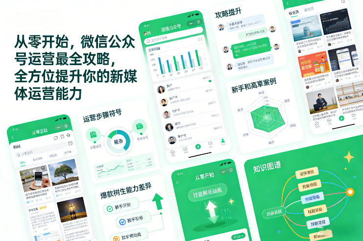 从零开始,微信公众号运营最全攻略,全方位提升你的新媒体运营能力——豪客资源创业项目网-豪客资源_豪客资源库