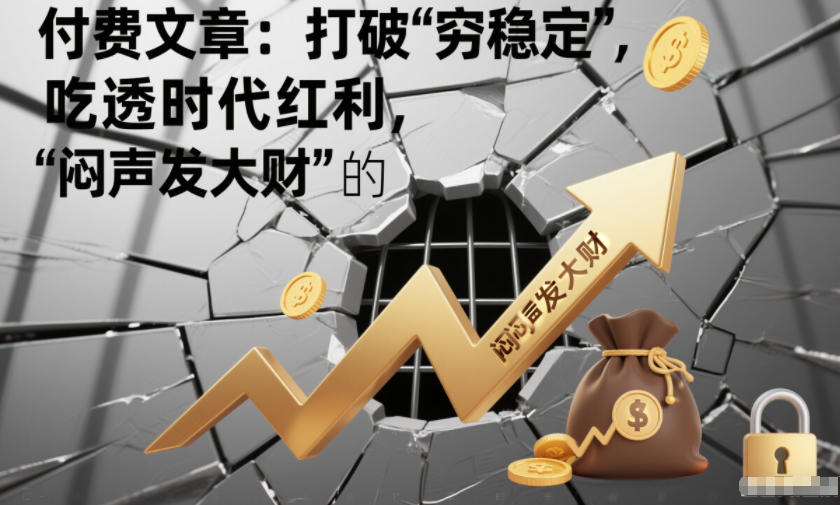付费文章：打破“穷稳定”，吃透时代红利，“闷声发大财”的终极真谛——豪客资源创业项目网-豪客资源_豪客资源库
