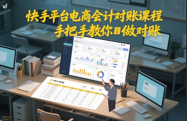 快手平台电商会计对账课程，手把手教你做对账——豪客资源创业项目网-豪客资源_豪客资源库