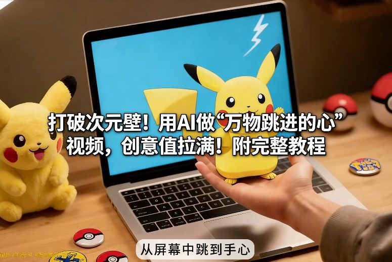 打破次元壁!用AI做【万物跳进手心】视频,创意值拉满!附完整教程——豪客资源创业项目网-豪客资源_豪客资源库