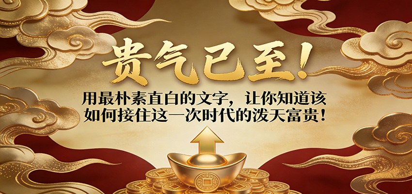 付费文章：贵气已至！用最朴素直白的文字，让你知道该如何接住这一次时代的泼天富贵！_豪客资源创业网-豪客资源_豪客资源库