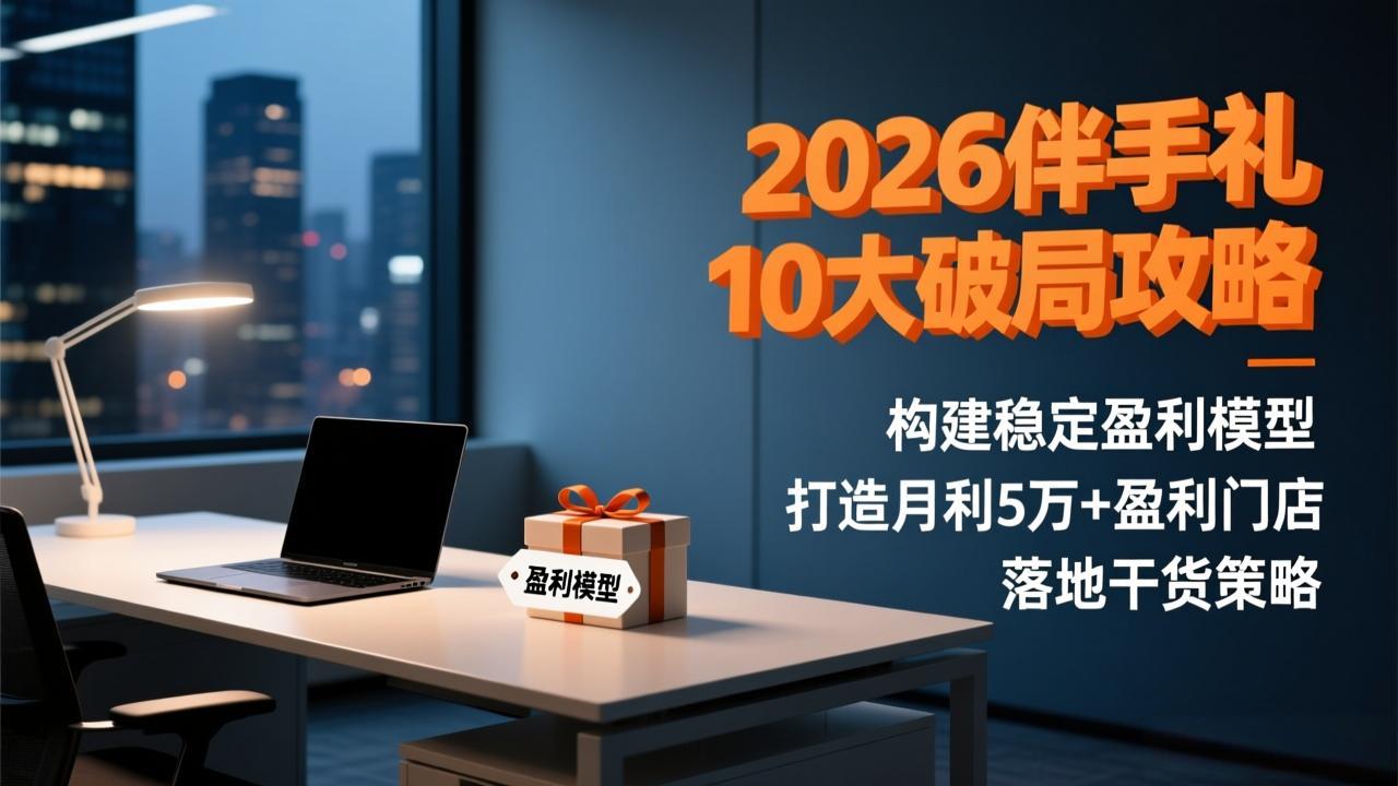 （17191期）2026伴手礼10大破局攻略：构建稳定盈利模型，打造月利5万+盈利门店，落地干货策略_豪客资源创业项目网-豪客资源_豪客资源库