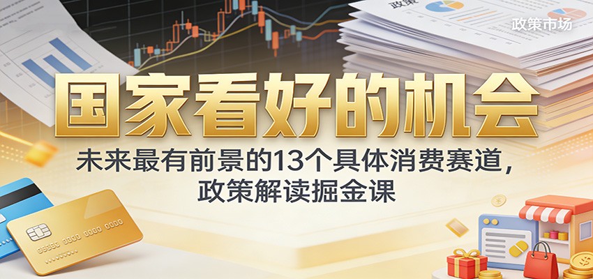 公众号付费文章：国家看好的机会，未来最有前景的13个具体消费赛道，政策解读掘金课_豪客资源创业网-豪客资源_豪客资源库
