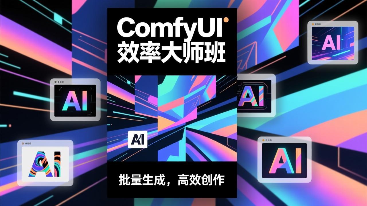 （17107期）ComfyUI效率大师班：工作流搭建，批量生成，将个人AI出图效率提升5-10倍，月接单收入1-3万_豪客资源创业项目网-豪客资源_豪客资源库