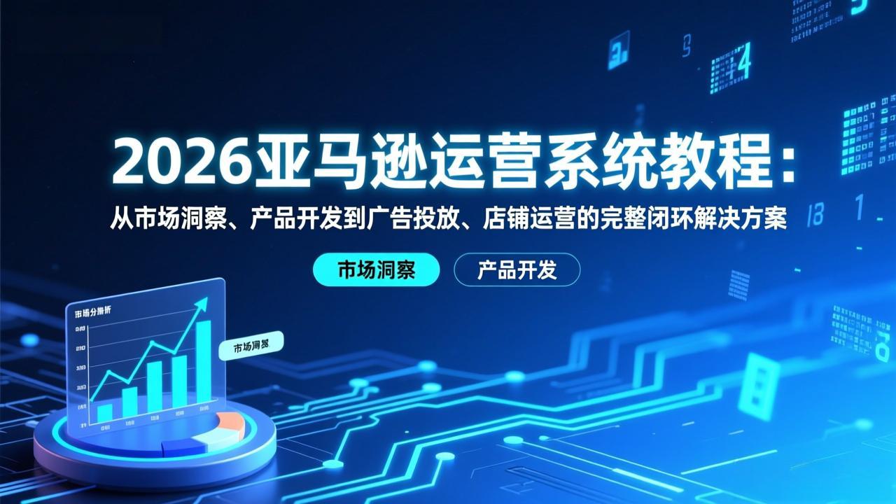 （17208期）2026亚马逊运营系统教程：从市场洞察、产品开发到广告投放、店铺运营的完整闭环解决方案_豪客资源创业项目网-豪客资源_豪客资源库