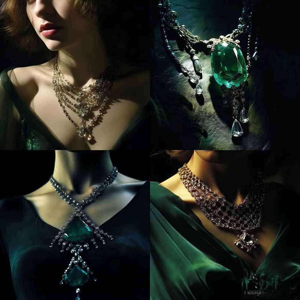 图片[4]-（17272期）460+专业Midjourney珠宝摄影AI提示词+成效果图，戒指/项链/耳环/手链/宝石/及奢侈配饰等全品类_豪客资源创业项目网-豪客资源
