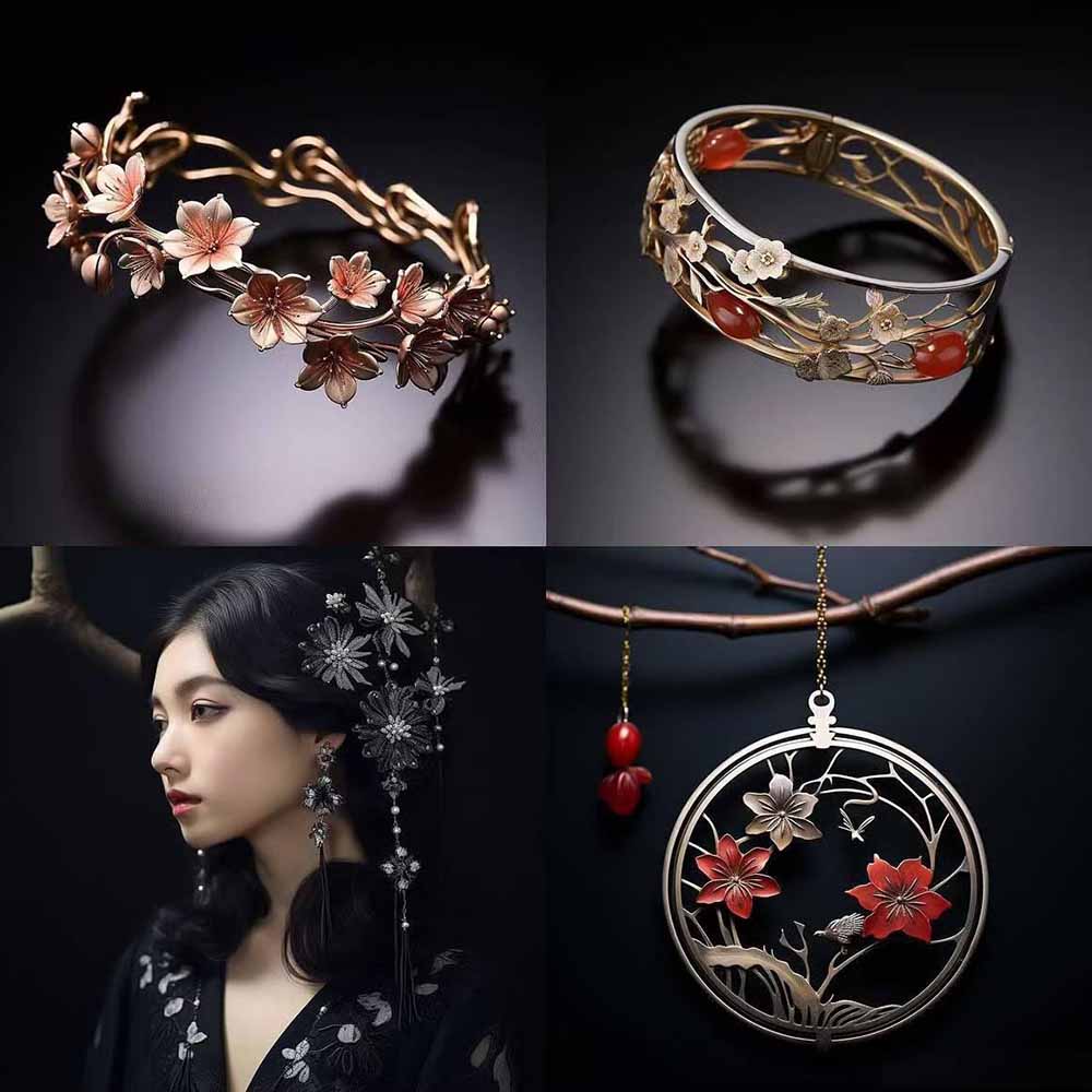 图片[7]-（17272期）460+专业Midjourney珠宝摄影AI提示词+成效果图，戒指/项链/耳环/手链/宝石/及奢侈配饰等全品类_豪客资源创业项目网-豪客资源