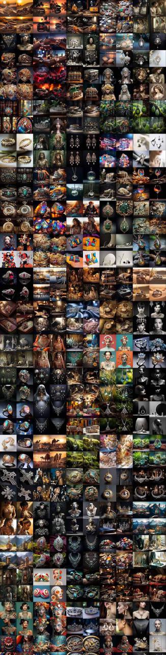 图片[9]-（17272期）460+专业Midjourney珠宝摄影AI提示词+成效果图，戒指/项链/耳环/手链/宝石/及奢侈配饰等全品类_豪客资源创业项目网-豪客资源