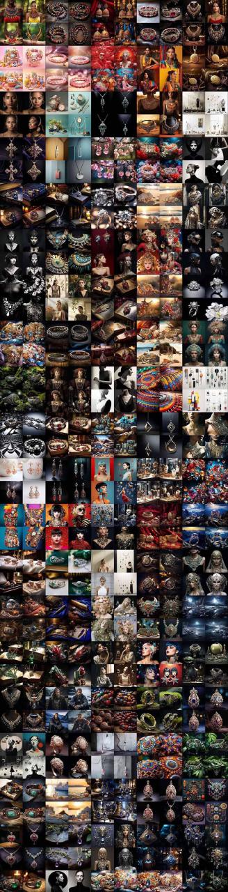 （17272期）460+专业Midjourney珠宝摄影AI提示词+成效果图，戒指/项链/耳环/手链/宝石/及奢侈配饰等全品类_豪客资源创业项目网-豪客资源_豪客资源库