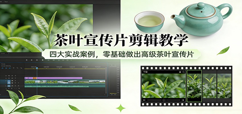 茶叶宣传片剪辑教学：四大实战案例，零基础做出高级茶叶宣传片_豪客资源创业网-豪客资源_豪客资源库