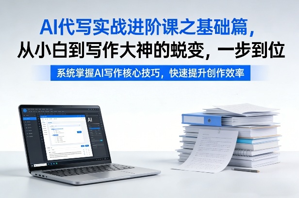 AI代写实战进阶课之基础篇,从小白到写作大神的蜕变,一步到位【揭秘】——豪客资源创业项目网-豪客资源_豪客资源库