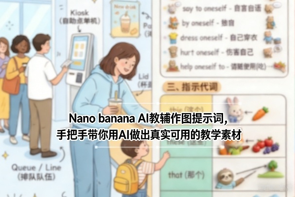 图片[1]-Nano banana AI教辅作图提示词，手把手带你用AI做出真实可用的教学素材——豪客资源创业项目网-豪客资源