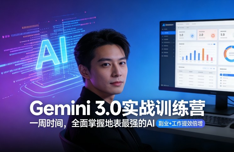 Gemini 3.0实战训练营，一周时间，全面掌握地表最强的AI，副业+工作提效倍增——豪客资源创业项目网-豪客资源_豪客资源库