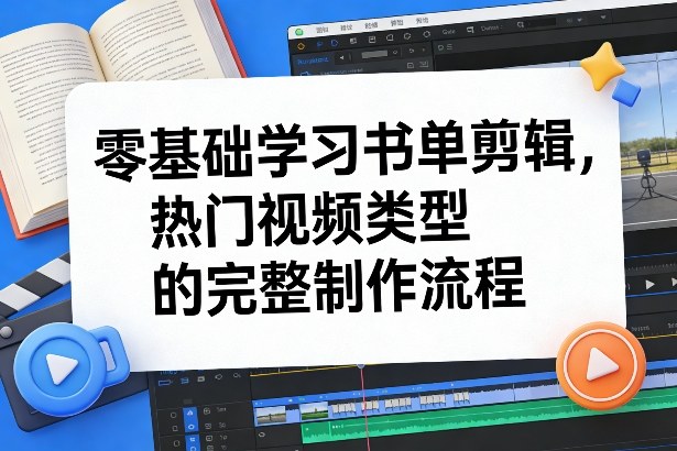 零基础学习书单剪辑,热门视频类型的完整制作流程(更新2026)——豪客资源创业项目网-豪客资源_豪客资源库