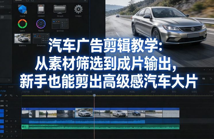 汽车广告剪辑教学:从素材筛选到成片输出,新手也能剪出高级感汽车大片——豪客资源创业项目网-豪客资源_豪客资源库