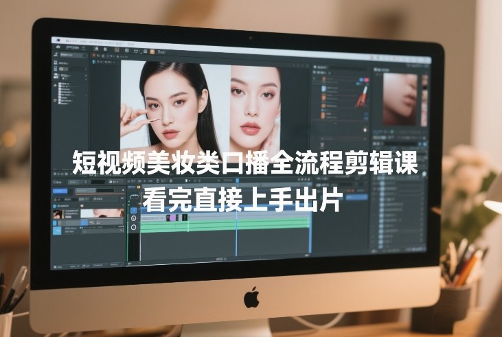 短视频美妆类口播全流程剪辑课,看完直接上手出片——豪客资源创业项目网-豪客资源_豪客资源库