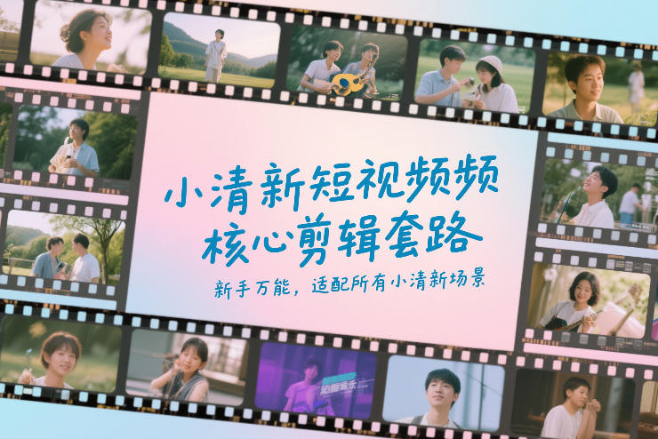 小清新短视频核心剪辑套路,新手万能,适配所有小清新场景——豪客资源创业项目网-豪客资源_豪客资源库