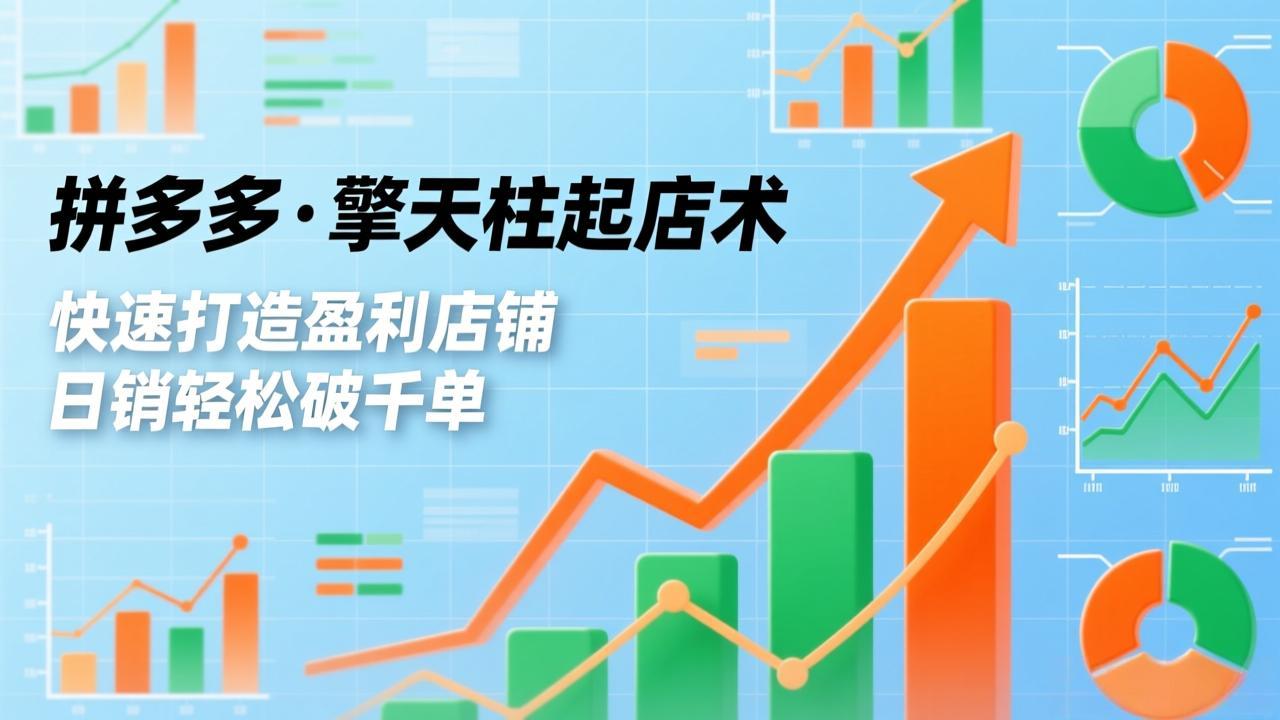 （17312期）拼多多·擎天柱起店术，爆流布局、利润起飞、不断流，快速打造盈利店铺，日销破千单（更新）_豪客资源创业项目网-豪客资源_豪客资源库