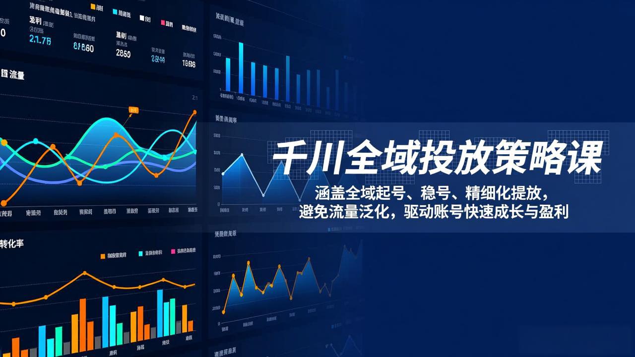 （17285期）千川全域投放策略课：涵盖全域起号、稳号、精细化投放，避免流量泛化，驱动账号快速成长与盈利_豪客资源创业项目网-豪客资源_豪客资源库