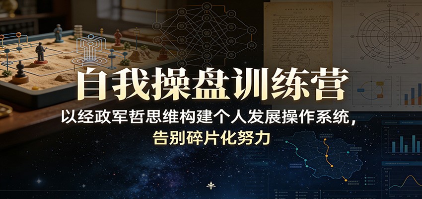 自我操盘训练营：以经政军哲思维构建个人发展操作系统，告别碎片化努力_豪客资源创业网-豪客资源_豪客资源库
