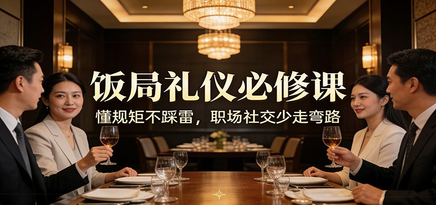 公众号收费文章：《饭局礼仪必修课：懂规矩不踩雷，职场社交少走弯路》_豪客资源创业网-豪客资源_豪客资源库