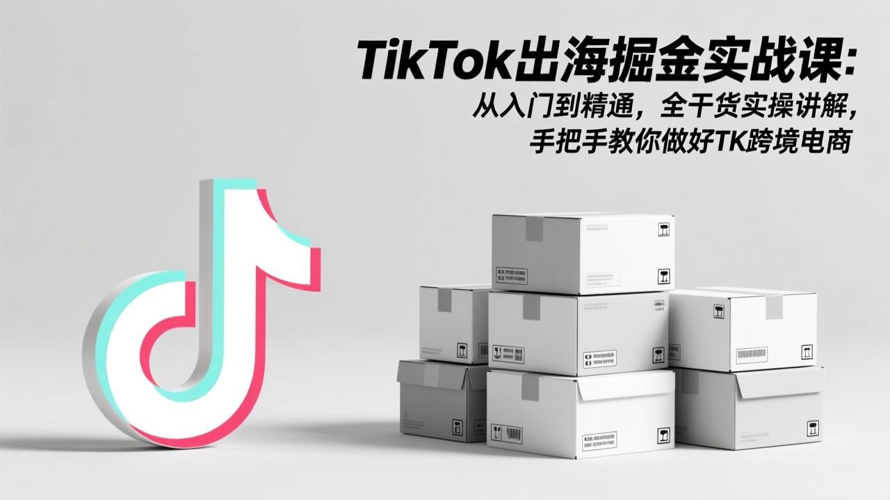 (17368期)TikTok出海掘金实战课:从入门到精通,全干货实操讲解,手把手教你做好TK跨境电商_豪客资源创业项目网-豪客资源_豪客资源库